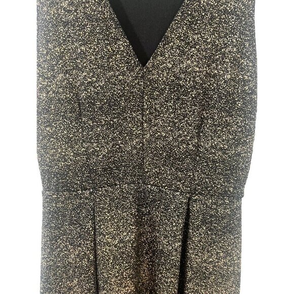 Everly Black Copper Sparkle Sleeveless Dress Medium - Picture 4 of 8